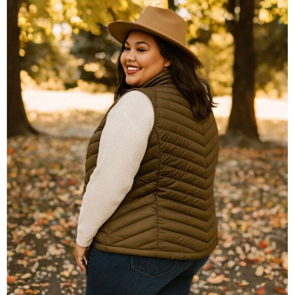 Columbia Powder Lite Insulated Puffer Vest Omni-Heat Thermal Full Zip Jacket 2X - Picture 3 of 12